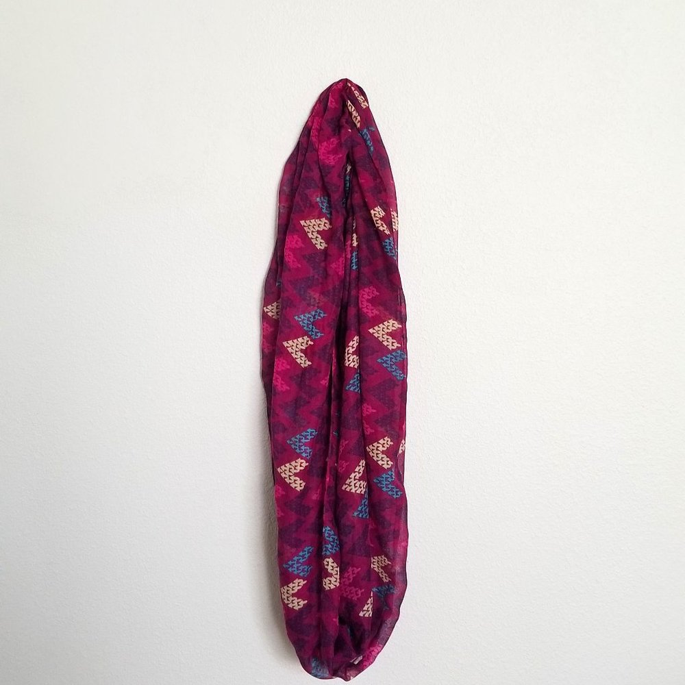 Purple Arrow Infinity Scarf